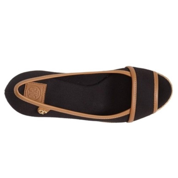 Tory Burch peep toe Majorca wedges NIB - Picture 3 of 5